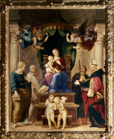 Madonna del Baldacchino, c.1507 door Raffaello Sanzio Raphael